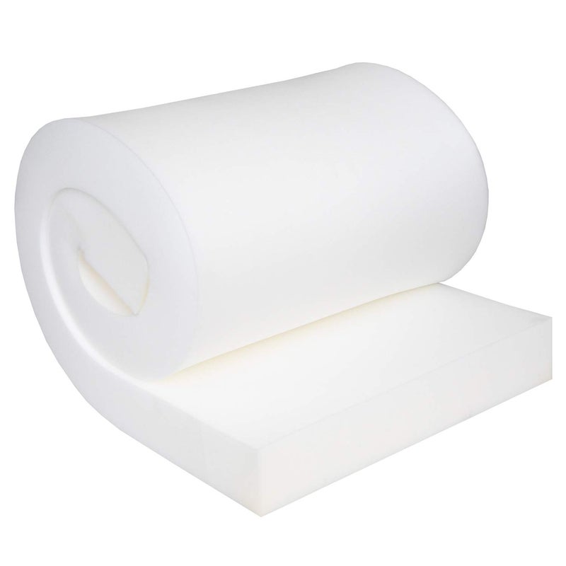 ComfortStyle Replacement Seat Cushion Upholstery Foam Pad for Sofa or Chair 4 x 24 x 82 CertiPURUS Certified Extra Long