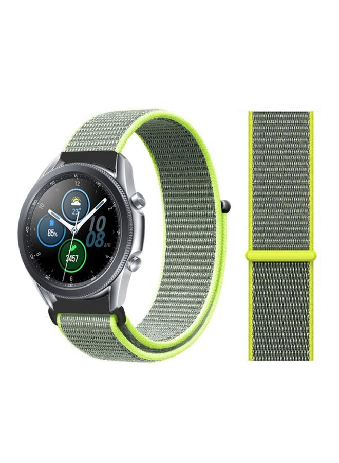Perfii Replacement Band For Samsung Galaxy Watch3 45mm Flash Green/Grey - Image 2