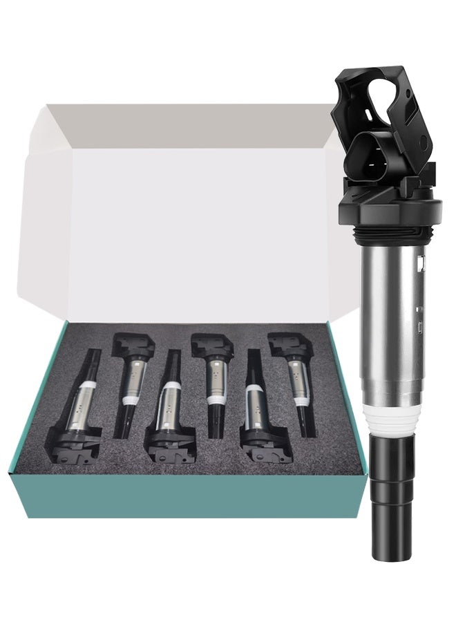 Generic 6 sets ignition coil pack for BMW 128i 135i 323i 325i 330i 335i 525i 528i 550i 650i M5 M6 X3 X5 X6 Z4 Z8 2.5L 3.0L 4.4L 6.0L replacement 12137550012 12138616153  - Image 1