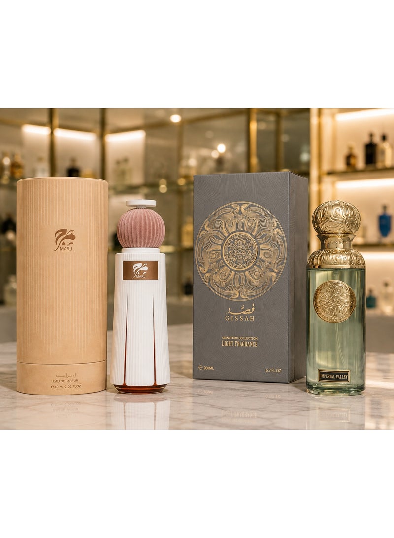 60طقم هدايا عطور فاخر مكون من قطعتين | هدية لحفلات الزفاف وأعياد الميلاد وذكرى المناسبات | 200 مل / 60 مل