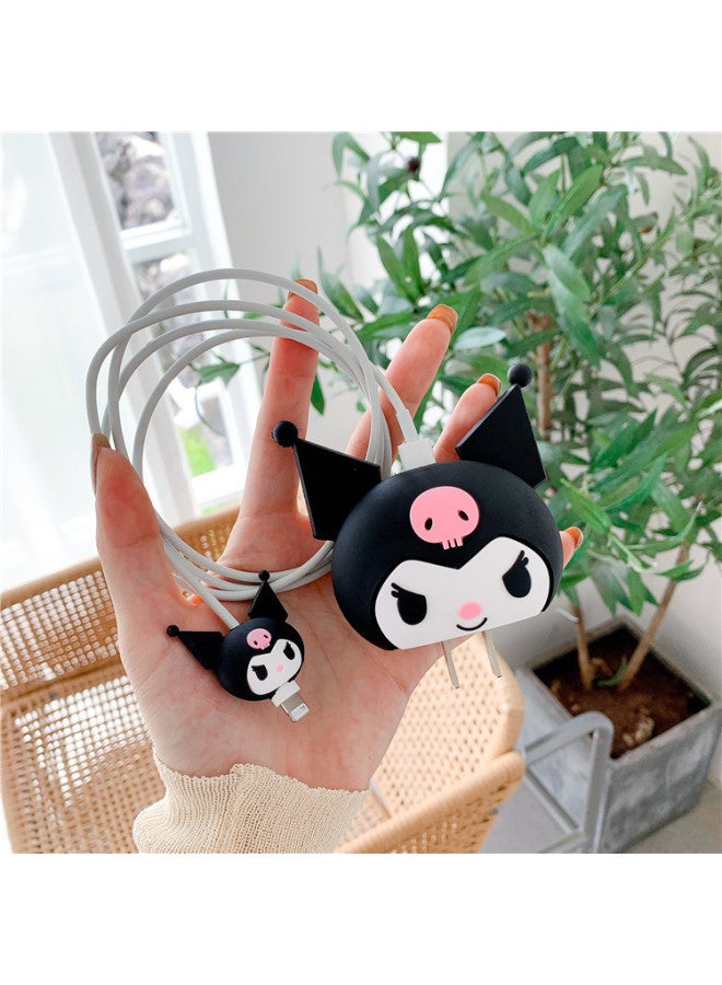 The Charger Protective Cover Is Suitable For Apple 13 Fast Charging Protective Cover 5/18/20W Charging Head Protective Cover Stall-Specifications:11. Titi Two-Piece Set