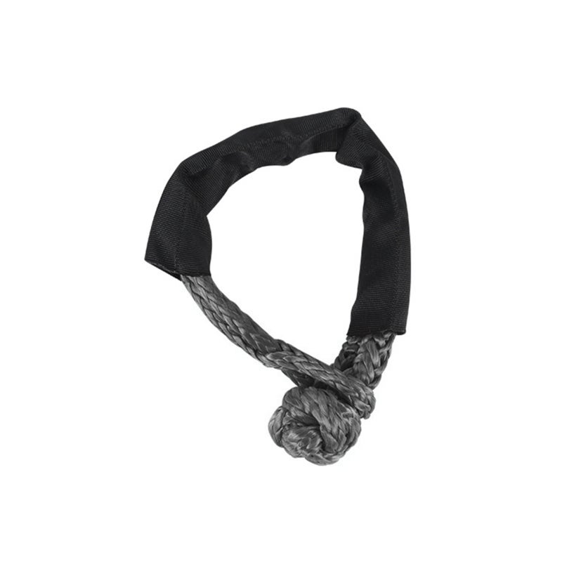 Soft Shackle: 550mm Length 8-20mm Diameter Grey UHMWPE Material - 10-25 Tensile Strength Easy To Attach Soft Shackle Recovery for ATV UTV SUV Snowmobile Off-Road Rescue - Image 1