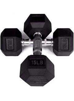 15 LBS Hex Dumbbells Pair
