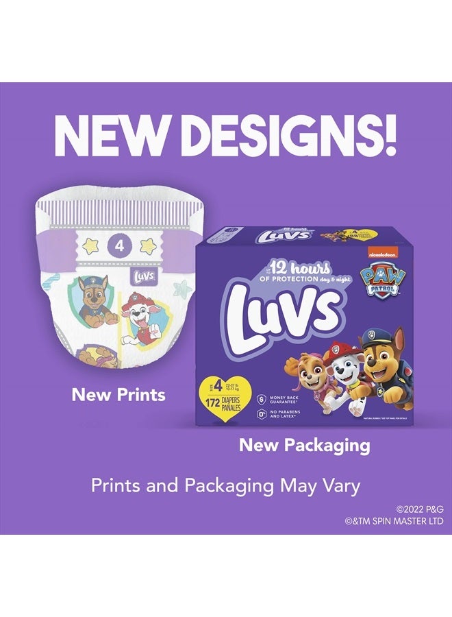 Luvs Diapers - Size 4, 144 Count, Paw Patrol Disposable Baby Diapers - Image 2