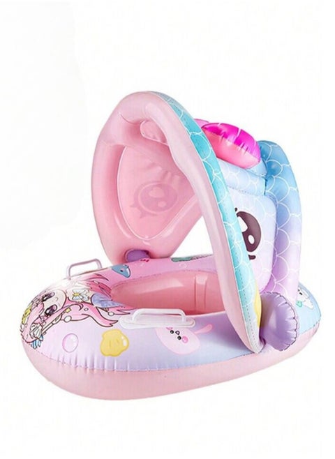 Baby Swimming Float with Canopy Sun Protection 70cm