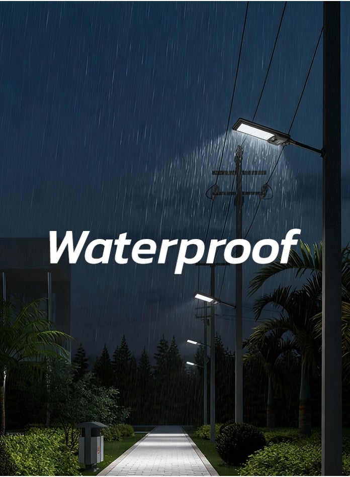 MODI 200W Solar Street Light Outdoor 245x550mm 6500K Bright White | IP65 Waterproof LED Lamp with Remote & Sensor Control | 15AH Battery, 6V 15W Solar Panel for Yard, Driveway, Parking Lot Security Lighting - Image 5