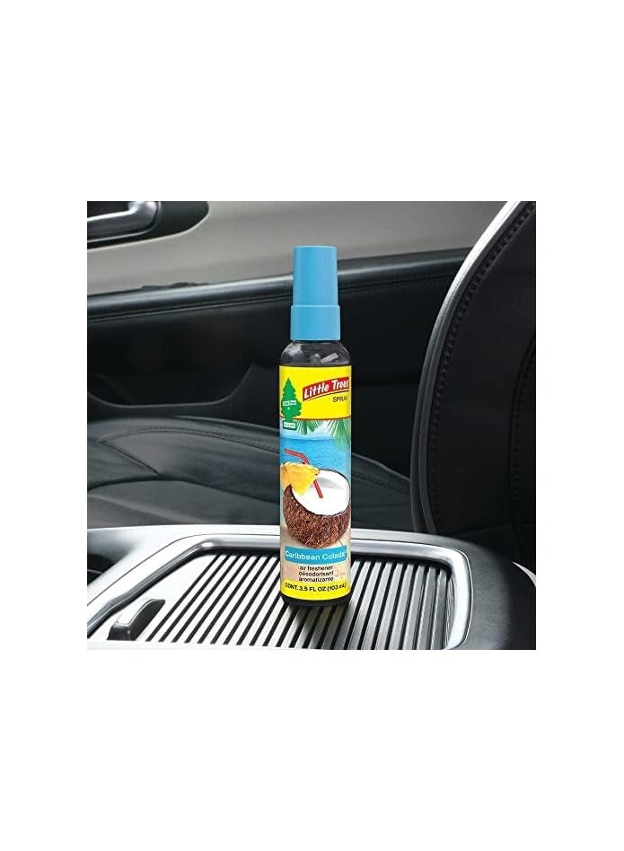 LITTLE TREES Car Air Freshener SPRAY Provides a Long-Lasting Scent for Auto or Home, On-the-go Freshness, Caribbean Colada, - Image 3