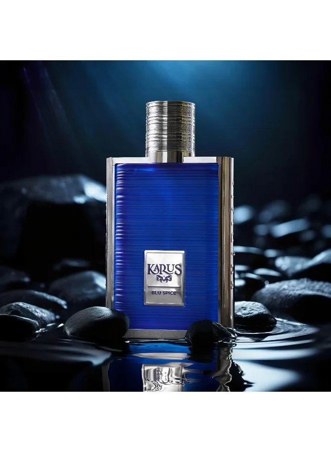 KHADLAJ PERFUMES KARUS BLU SPICE 100 ML EDP SPRAY FOR MEN
