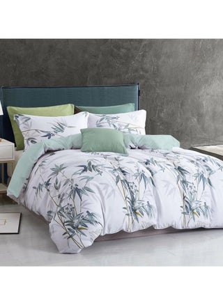 Light Green and White