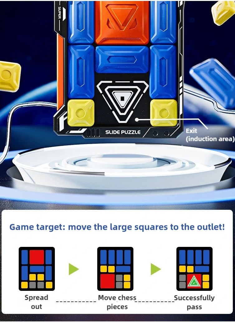 Super Slide Puzzle game, Challenge Brain portable puzzle Game, with 500+ Levels Learning  Education training Toy and gift for Kids and Adults  - Image 2