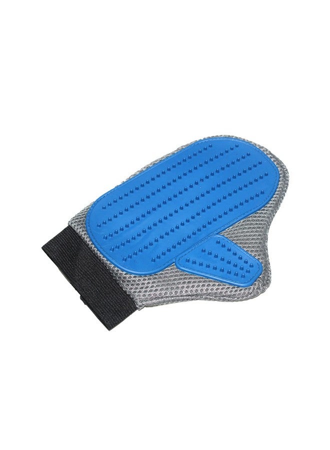 Emily Pets Pet Grooming Gloves Dogs & Cats & Horses Brushes Gloves For Gentle Shedding - Washing Mittens For Long And Short Hair (Blue)  - Image 4