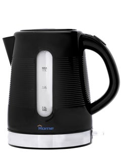 Home Plastic Electric Kettle 1850W Power: 1850W - 220V 50Hz. Capacity: 1.7L. It makes no noise during boiling, allowing you to enjoy your beverage in peace. You can enjoy pure beverages thanks to its built-in filter that helps remove impurities. An external window displays the water level. Overheat protection.  - Image 1