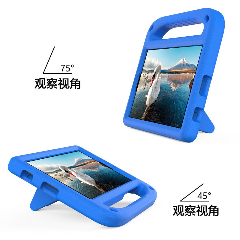 Tablet Case: EVA Shockproof King Kong Design - Non-Toxic Child-Friendly Vibrant Green Portable Tablet Cover for Samsung Tab A7 Lite T220 T225 Kids - Image 2
