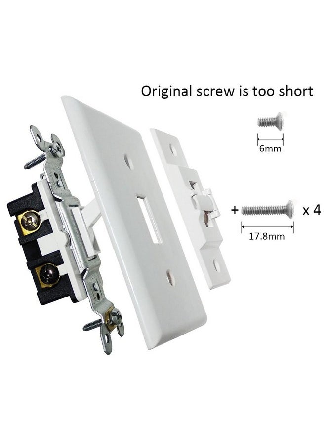 Light Switch Guard, ILIVABLE Optional Wall Plate Cover Switch ON or Off Protects Your Lights or Circuits from Being Accidentally Turned On or Off (Not Child Proof)