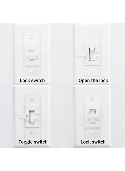 Light Switch Guard, ILIVABLE Optional Wall Plate Cover Switch ON or Off Protects Your Lights or Circuits from Being Accidentally Turned On or Off (Not Child Proof)