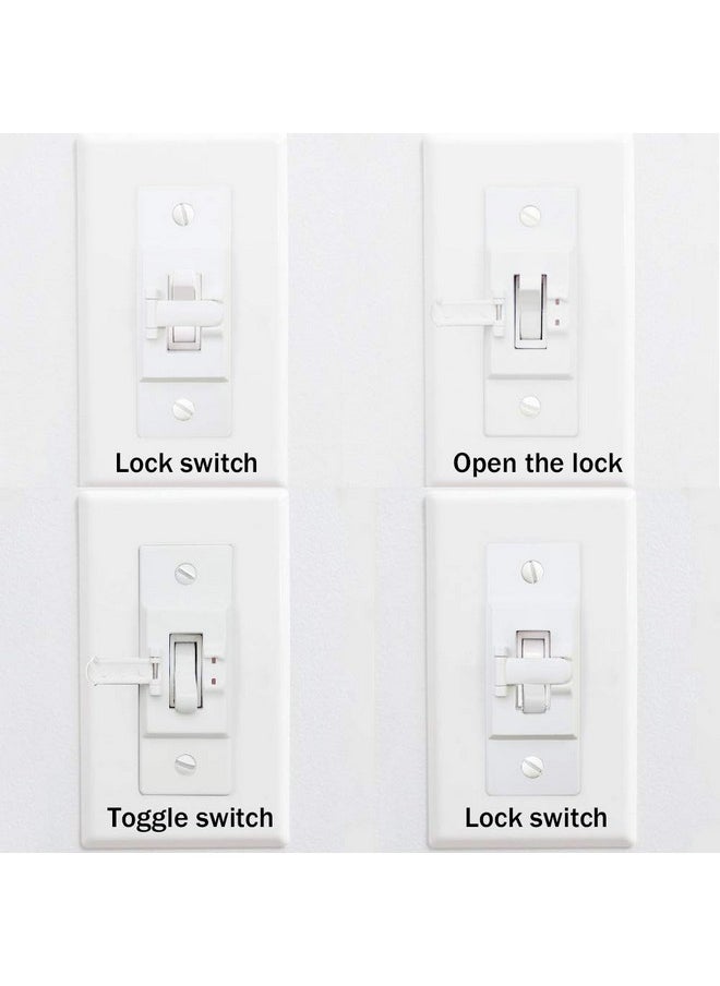 Light Switch Guard, ILIVABLE Optional Wall Plate Cover Switch ON or Off Protects Your Lights or Circuits from Being Accidentally Turned On or Off (Not Child Proof)
