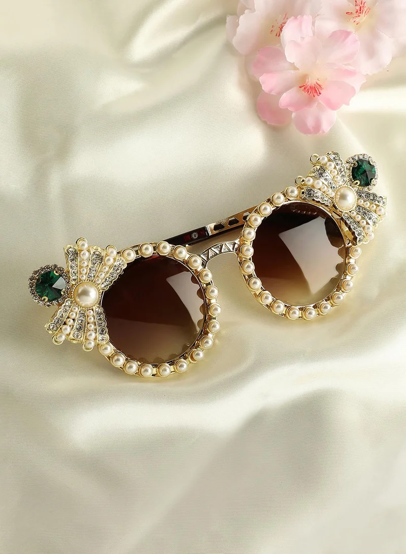 SOHI Fashion Fiesta Embellished Artificial Sunglass Jewellery