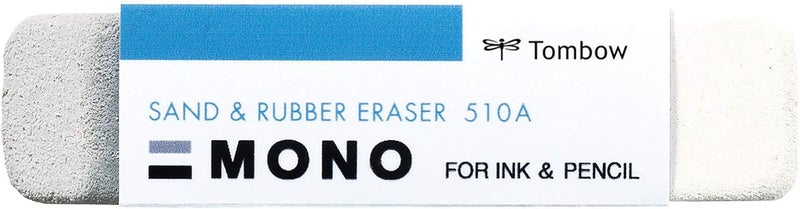 Tombow 57302 MONO Sand and Rubber Eraser 1Pack Easily Erase Pencil and Ink Markings Without Damaging Paper - Image 1