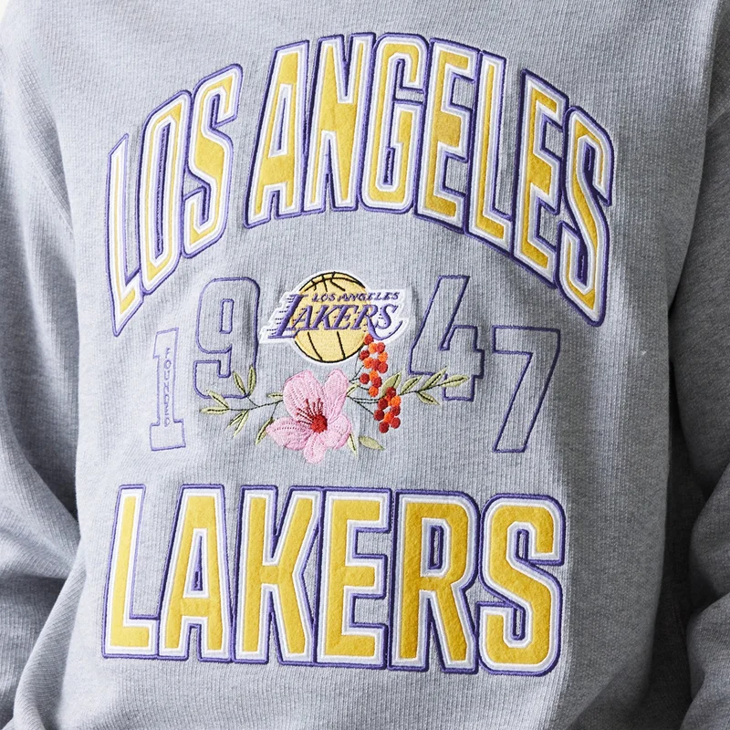 NEW ERA Grey Men's NBA Los Angeles Lakers Sweatshirt for Men | Best Price UAE