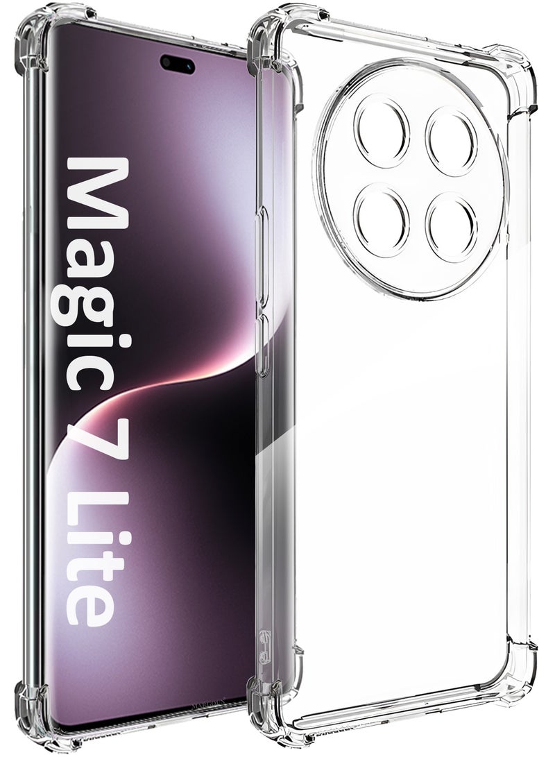 CATANES Gorilla Shockproof Clear TPU Case Cover for Honor Magic 7 Lite – Air Cushion Corners & Raised Camera Guard - Image 1