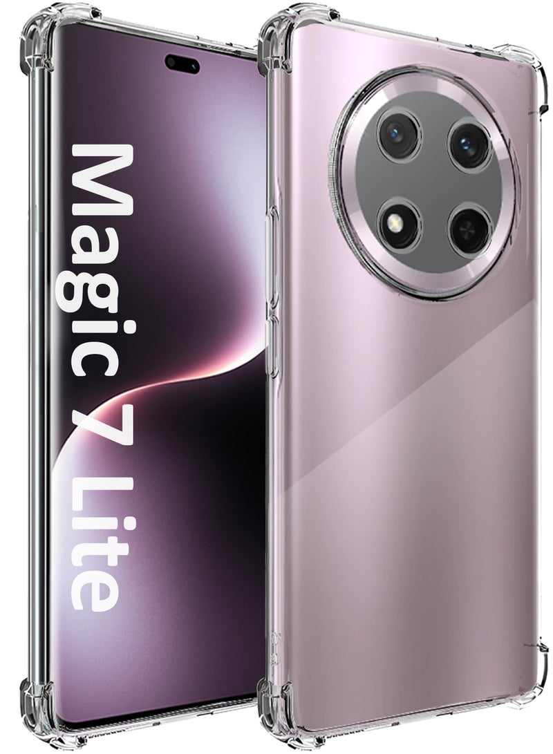 CATANES Gorilla Shockproof Clear TPU Case Cover for Honor Magic 7 Lite – Air Cushion Corners & Raised Camera Guard - Image 4
