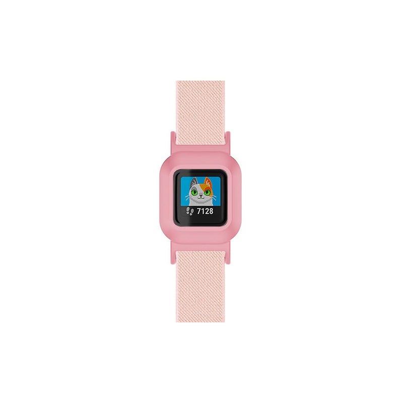 C2D JOY Stretchy Loop Nylon Strap Compatible with Garmin vivofit Jr 3 Bands Watch Adjustable Elastic Sport Wristband - Pink - Image 2