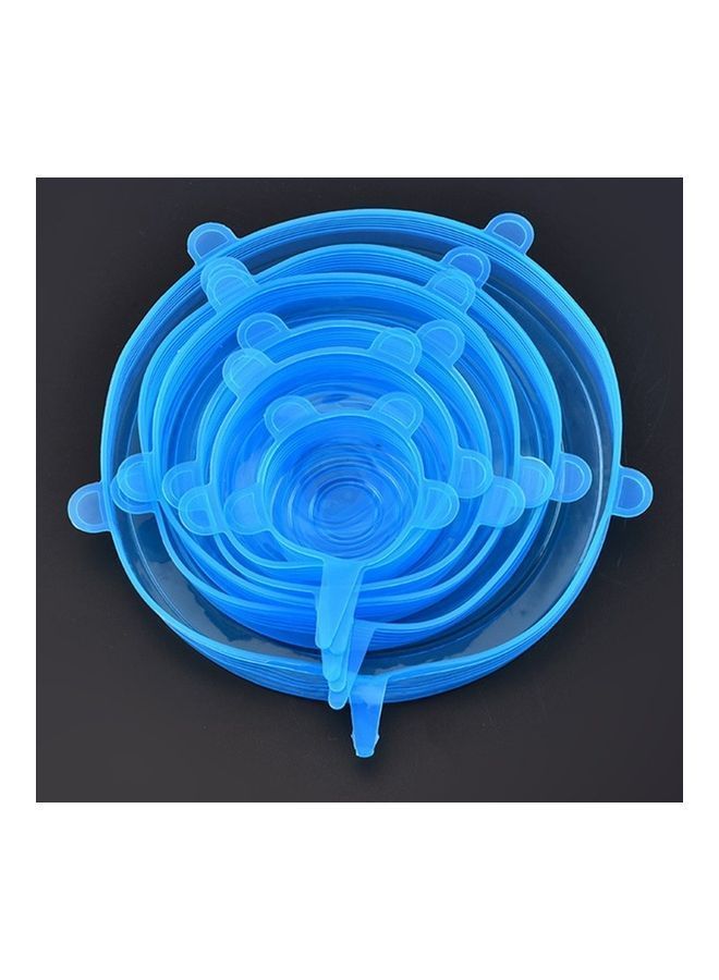 NIBEMINENT 6-Piece Of Reusable Food Silicone Lids Multicolor 22x20x4cm - Image 1