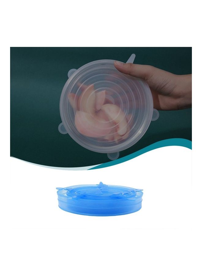 NIBEMINENT 6-Piece Of Reusable Food Silicone Lids Multicolor 22x20x4cm - Image 3