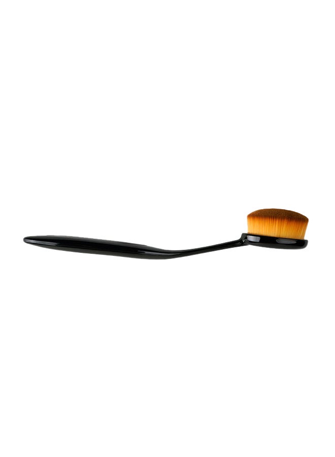 Oval Foundation Facial Brush Black - Image 1