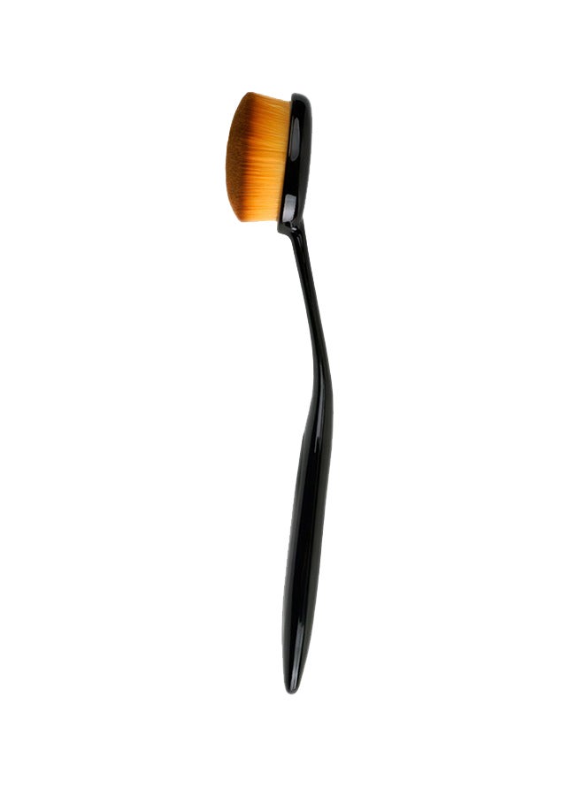 Oval Foundation Facial Brush Black - Image 4