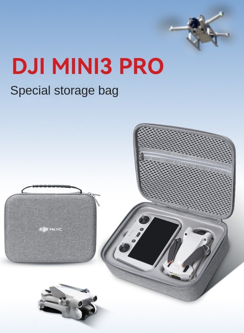Beauenty DJI Mini 3 Pro and Mini 3 Drone Storage Case, Portable Carrying Box with Custom 1:1 Molded Slots, Shockproof, Waterproof, IPX5 Dustproof Accessories Box for DJI Mini 3 Series - Image 2