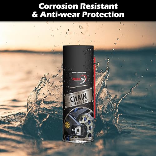 MIKANIX Combo Of Chain Cleaner + Chain Lube + Car & Bike Shiner + Helmet Cleaner Spray | Cleaning Brush | Cleans | Shines & Protects Chain Oil And Helmet (600 ml, Pack of 5) - Image 2