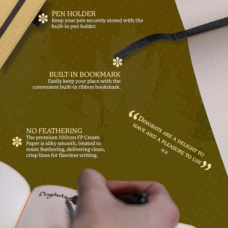 Dingbats* Notebooks Dingbats* Wildlife A5+ Cream Wolf Notebook - Plain Odor free color - Image 4