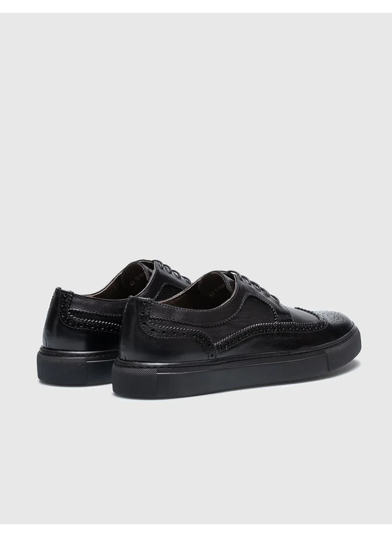 كاباني Black Lace-Up Men's Sports Shoes10