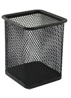 Generic Square metal pen holder, black  - Image 1