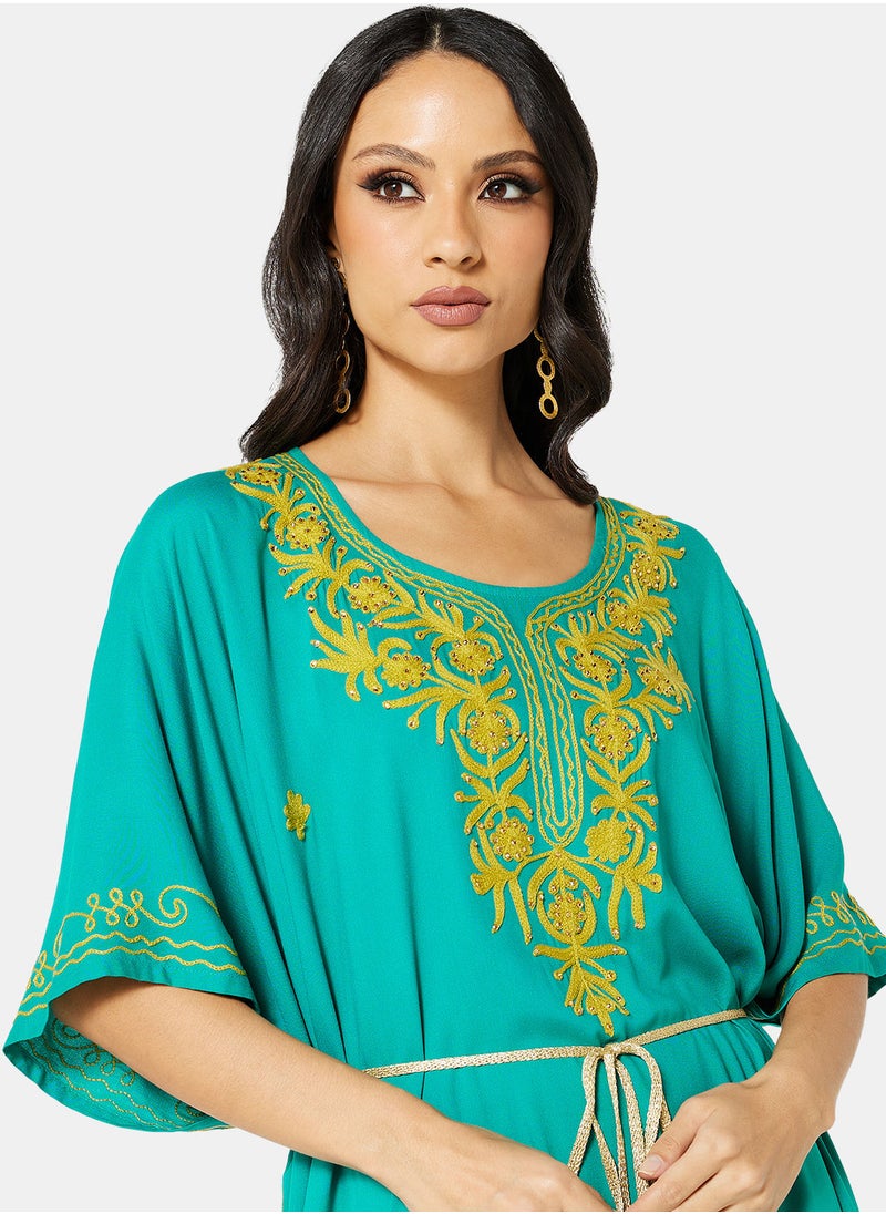 ARABIAN CLOSET EMBROIDERED KAFTAN  - Image 4