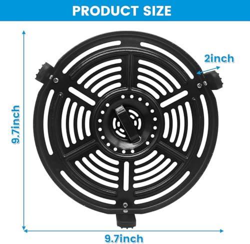 GWY Air Fryer Grill Pan for Ninja FD302 6.5 Qt FD101 5 Qt OS401 5 Qt Pressure Cooker Air Fryer, Air Fryer Accessories Tray Grill Plate Crisper Plate Replacement Parts for Ninja OP302 OP305 FD305 Air Fryer - Image 2
