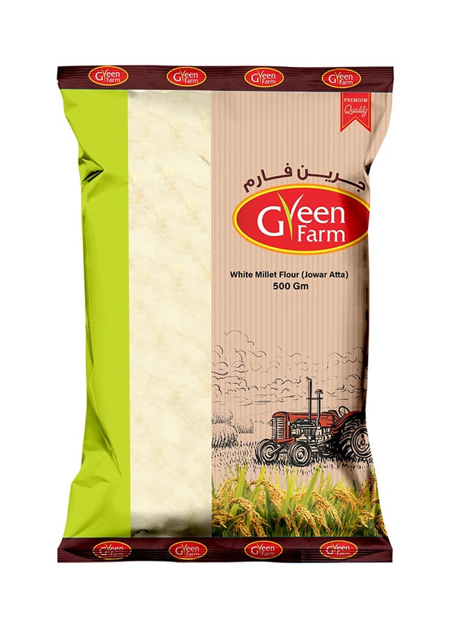 Green Farm White Millet Flour Jowar Atta 500g - Image 1