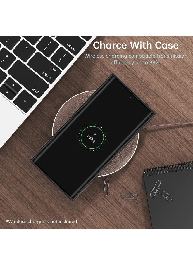 TEAM LUXURY Samsung Galaxy S23 Ultra Case, Vegan Leather Protective Case for Samsung S23 Ultra 5G 6.8‘’, Luxury, Elegant and Beautiful Design Cover, Non-Slip Vintage Looking Perfect Stitching Leather Case(Blue) - Image 5