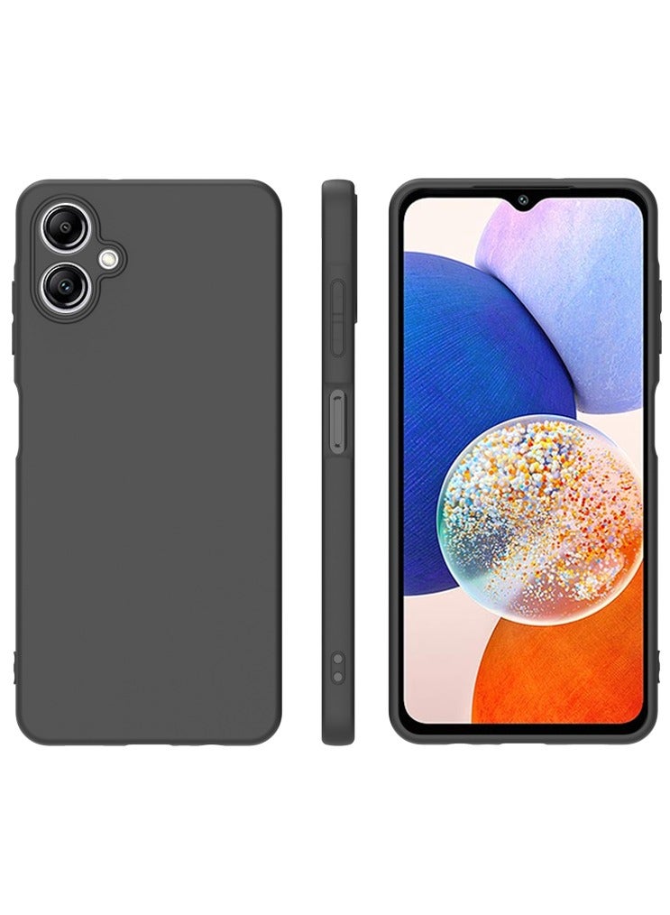 【1+1+1 مجموعات】غطاء لجهاز سامسونج جالاكسي A06 وواقي شاشة وحامل حلقة مغناطيسي من مادة البودينغ المجمدة TPU مع واقي شاشة زجاجي مقسى، حامل حلقة مناسب لجذب المغناطيس في السيارة - Image 4