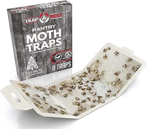 TRAP A PEST 8 عبوات مصائد عثة المؤن - آمنة وفعالة للطعام والخزائن - مصائد لاصقة مع الفيرومونات لعثة المؤن - Image 4