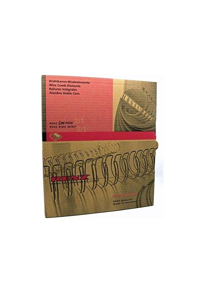 RENZ 50-Pieces Binding Wire A4 3:1 14.3mm 9/16" Black - Image 1