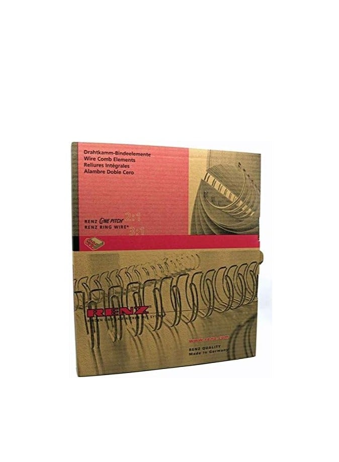 RENZ 50-Pieces Binding Wire A4 3:1 14.3mm 9/16" Black - Image 2