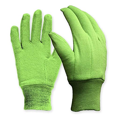 Digz Cotton Jersey Garden Gloves, Green, Medium - Image 4