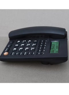 Generic Corded Landline Phone with Big on, Home Office Phone with Caller ID, Handsfree Speakerphone, LED Display, Speed ​​Dial Black PS-4728  - Image 2