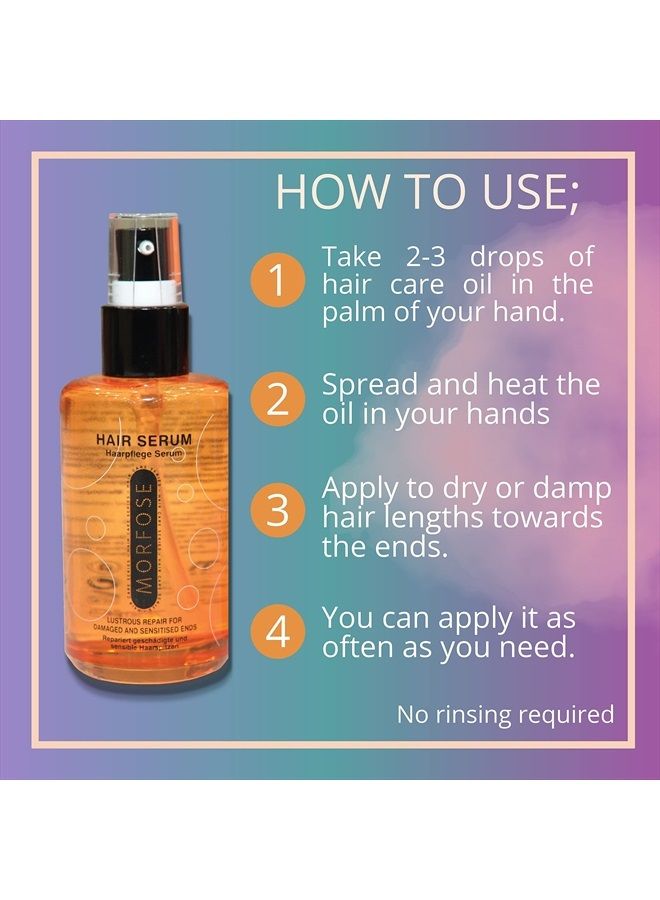 MORFOSE Anti Frizz Hair Serum to Eliminate Frizz, Lock In Moisture, and Restore Shine, Prevent Split Ends and Dry Damage, Smoothing Serum for Hair, Silky Softness Hair, Shine and Radiance, 75 mL - Image 4
