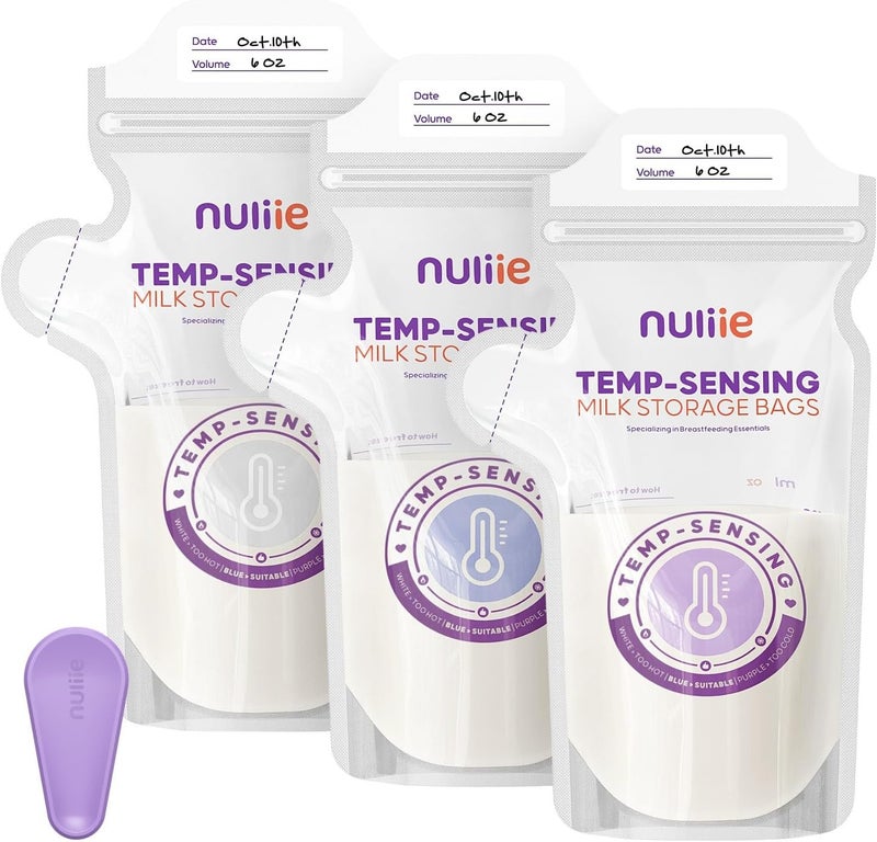 Nuliie Temp-Sensing Breastmilk Storage Bags - 240pcs - Image 1
