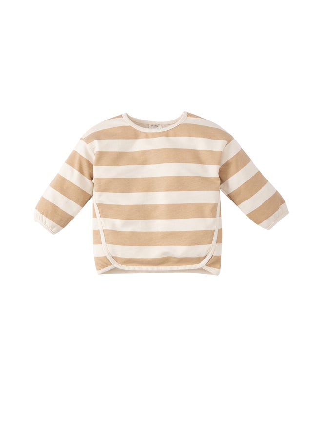 DeFacto Babygirl Regular Fit Bike Neck Long Sleeve Knitted Sweat Shirt  - Image 3