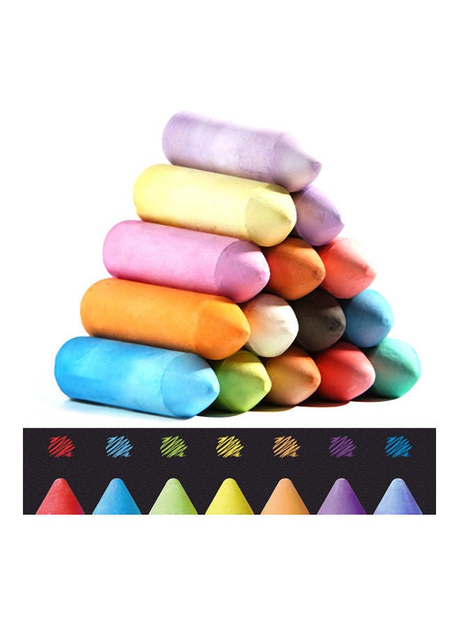 NIBEMINENT 20-Piece Dustless Chalk Set Multicolour - Image 4