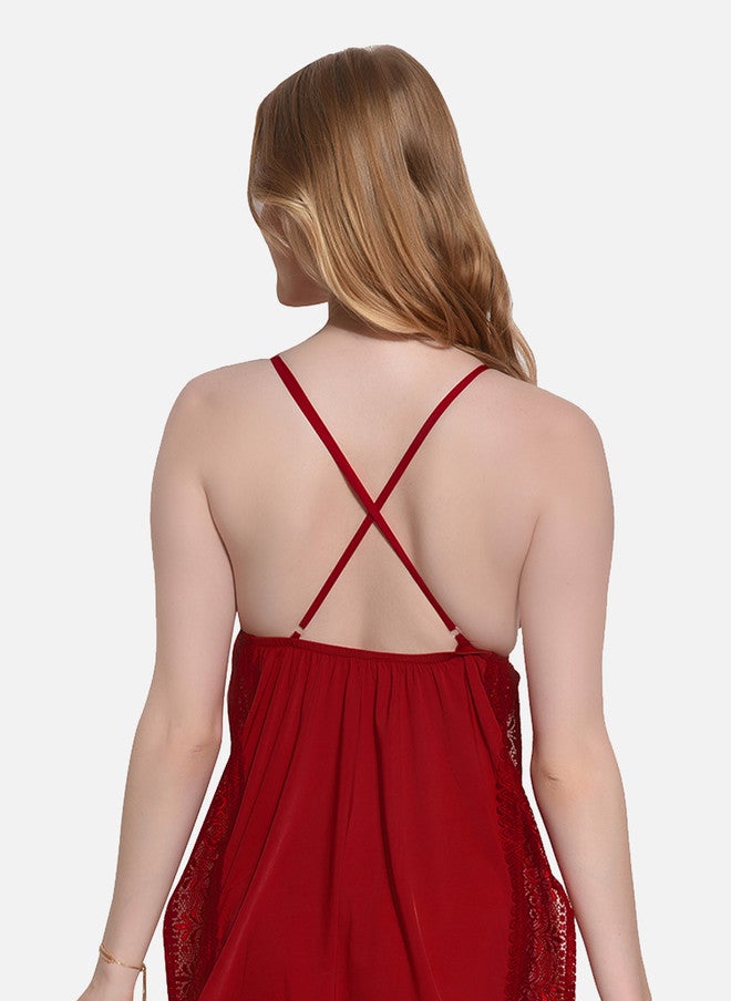 FIMS Self Design Satin Baby Doll - Image 2